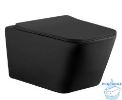 Унитаз подвесной безободковый Aquanet Tavr-BW 287011 с сиденьем Soft Close (микролифт)