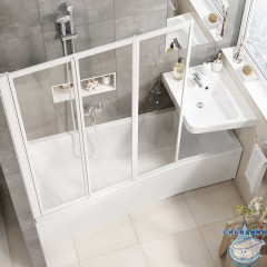 Акриловая ванна Ravak BeHappy II 160x75 L с ножками