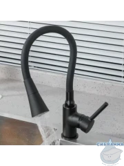 Смеситель кухни Frap F4044-6 (черный матовый)