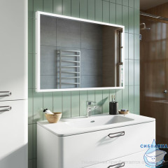 Тумба подвесная, белая, 100 см,  Brick, IDDIS, BRI10W1i95. Подходит умывальник: 0101000i28