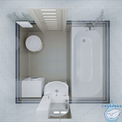 Акриловая ванна 1ACReal Дина 170х75 с каркасом