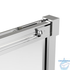 Дверь в нишу Vincea Stella 160 профиль хром, стекло прозрачное VDS-1ST160CL