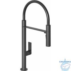 Смеситель для кухни Kludi Qord 568596675 (черный матовый)