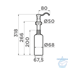 Дозатор для жидкого мыла Omoikiri OM-01 BL