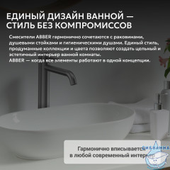 Смеситель ABBER Wasser Kreis 316 AF8111BGG-L для накладной раковины, брашированная оружейная сталь