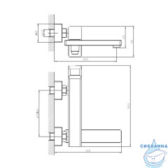 Смеситель для ванны Raglo R30.30 (хром)