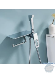 Встраиваемый смеситель с гигиеническим душем Raglo R51.55 (хром)