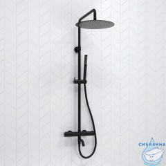 Душевая система Wasserkraft 300 1 режим A288.160.217.BM Thermo (черный матовый)