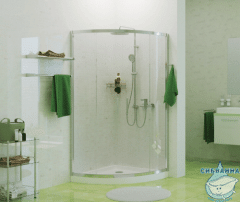 Душевое ограждение Wasserkraft Main 100x100 41S23 профиль хром, стекло прозрачный (без поддона)