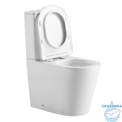 Унитаз напольный Abber Bequem AC1112TMW с бачком и сиденьем Soft Close (микролифт)