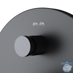 Встраиваемый смеситель для ванны AM.PM X-Joy TouchReel F85A45722 (черный матовый)