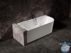 Ванна из искусственного камня ABBER Stein 170x80 AS9651 L