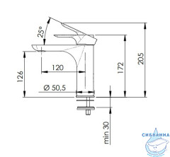 Смеситель для раковины Remer Infinity I12DO (без донного клапана) (золото )