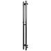 Полотенцесушитель электрический Grois Orso GR-134 110Х1200 П3 (КРУГ) black mat R (черный матовый)