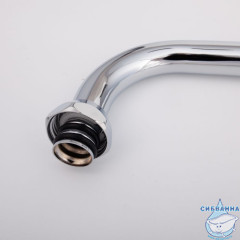 Излив для смесителя, кухня, S-образный, нерж. сталь, 253х160 мм, поворотный, хром, IDDIS, 995S25C5SM