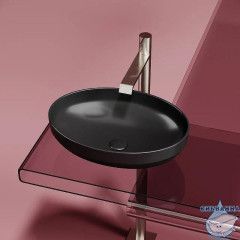  Раковина на столешницу 50 см Ceramicanova Element CN6056MB (черный матовый)