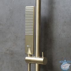 Душевая система Lemark Ursus 300 1 режим LM7262BG (брашированное золото)