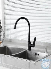 Смеситель кухни Frap F4462 (черный матовый)