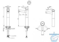 Смеситель для раковины Bravat Palace F1172217CP-A-RUS (без донного клапана)