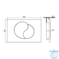  Кнопка смыва Iddis Unifix UNI21CHi77 хром 