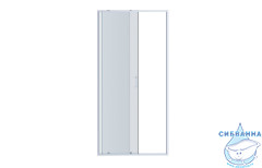 Дверь в нишу Aquatek AQ ARI RA 12020CH 120x200 профиль хром, стекло прозрачное