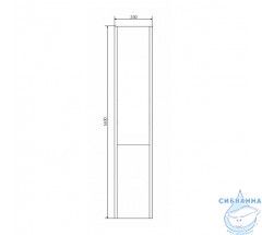 Шкаф-колонна Comforty Бремен 35 дуб белый