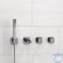 Встраиваемый смеситель для ванны Wasserkraft  A8651.312.314.326.087.103 (хром)