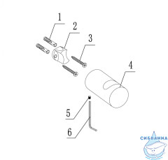 Крючок ABBER Osten 316 AA1849BST брашированная сталь