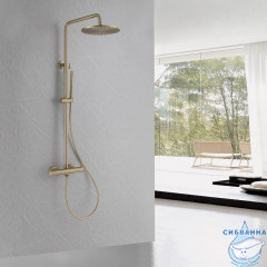 Душевая система Abber Wasser Kreis 250 1 режим AF8160B (золото матовое)