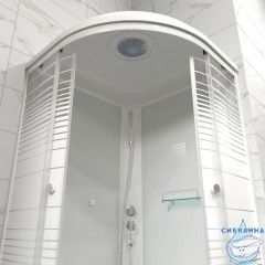 Душевая кабина Тритон Стандард 90х90 Б профиль белый, стело полосы Щ0000061836