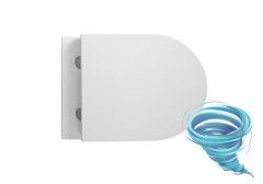 Унитаз подвесной безободковый Aquatek Вега AQ1904T-00 с сиденьем Soft Close (микролифт)