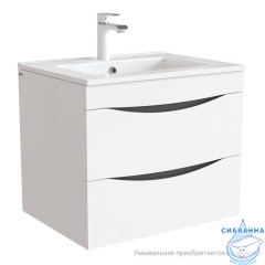 Тумба подвесная, белая, 60 см, Cloud,  IDDIS, CLO60W0i95. Подходит умывальник: 0136000i28