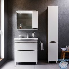 Шкаф пенал напольный Am.Pm Like 35 R венге/белый глянец M80CSR0356VF