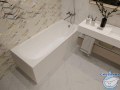 Акриловая ванна Aquatek Оберон 170х70 с каркасом