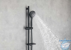 Встраиваемый смеситель для душа Aquatek Вега AQ1076MB (черный матовый)