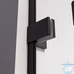 Душевое ограждение Veconi Алассио 150x100 профиль черный, стекло прозрачное AL-SP-150100-00-B-C4 (без поддона)