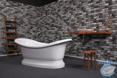 Ванна из искусственного камня Aqua de Marco Fidji 190х89