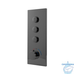 Душевая система Vincea Inspire 320 1 режим VSFW-433TI4RGM (вороненая сталь)