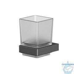 Стакан подвесной WHITECROSS Cubo CU2430GM (оружейная сталь)