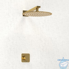Душевая система Wasserkraft 250 1 режим A7651.183.208 (золото глянцевое)
