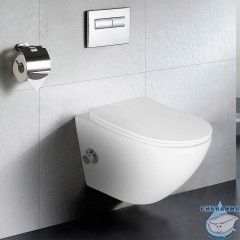 Унитаз подвесной безободковый Azario Allegro AZ-3105B (с сиденьем Soft Close (микролифт) )