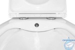 Унитаз подвесной безободковый Azario Grado AZ-046E-NR (с сиденьем Soft Close (микролифт) )