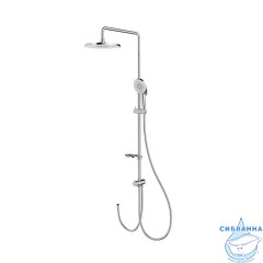 Душевой гарнитур с тропической лейкой, глянцевый хром, Ideal Spa, Milardo, ILSSB3FM76