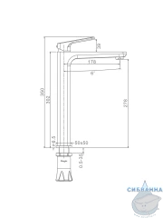 Смеситель для раковины Raglo R51.15.03 (сатин золотой)