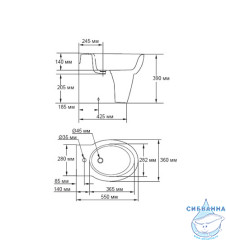 Биде напольное Jacob Delafon Ove E1705-00