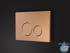 Инсталляция для унитаза Charus CC.300.80.01 с кнопкой смыва Robusto FP.330.BC.05 брашированная медь