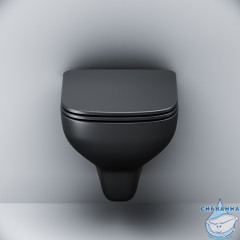 Унитаз подвесной безободковый AM.PM  X-Joy C85A1700MBSC с сиденьем Soft Close (микролифт)