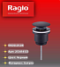 Донный клапан для раковины Raglo R600.01.06 (черный матовый)