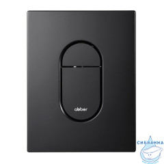 Комплект подвесной унитаз ABBER Bequem AC1100 белый с инсталляцией AC0108 и кнопкой AC0124MB черная матовая