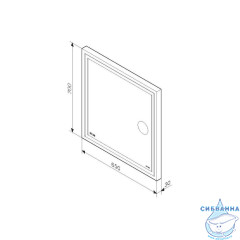  Зеркало Am.Pm Gem 65 M91AMOX0653WG с LED подсветкой